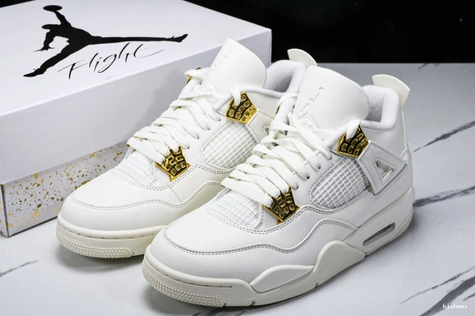 Cheap MAX Gold Jordan 4 AQ9129-170 Retro Metallic 0713